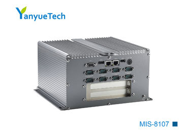 MIS-8107 Fanless Industrial Computer 1037U CPU 10 Series 6 USB 2 PCI Extension