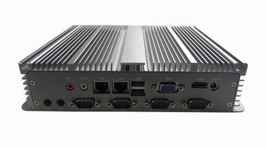 All Aluminum Embedded Industrial PC / Industrial Box PC 2LAN 6COM 6USB