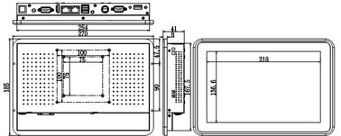 10.1 Inch Industrial Touch Panel PC Capacitive Screen J1900 3805U CPU 2LAN Thin Design