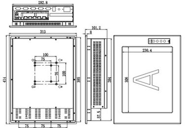 IPPC-1501T 15&quot; Industrial Touch Panel PC 1 Extended Slot Support I3 I5 I7 Desktop CPU