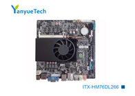 Intel® PCH HM76 Core I7 Mini ITX Motherboard 12v Dc With Cpu HM76 Chip 2 LAN 6 COM 6 USB