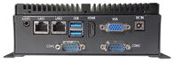 2 COM Fanless Embedded Box PC 4 USB MIS-EPIC08 4G DDR4 3855U J1900