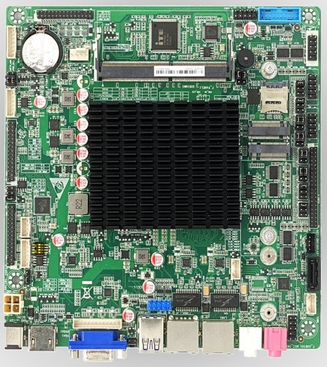 Intel J6412CPU Mini ITX Thin Motherboard 2LAN 6COM 8USB