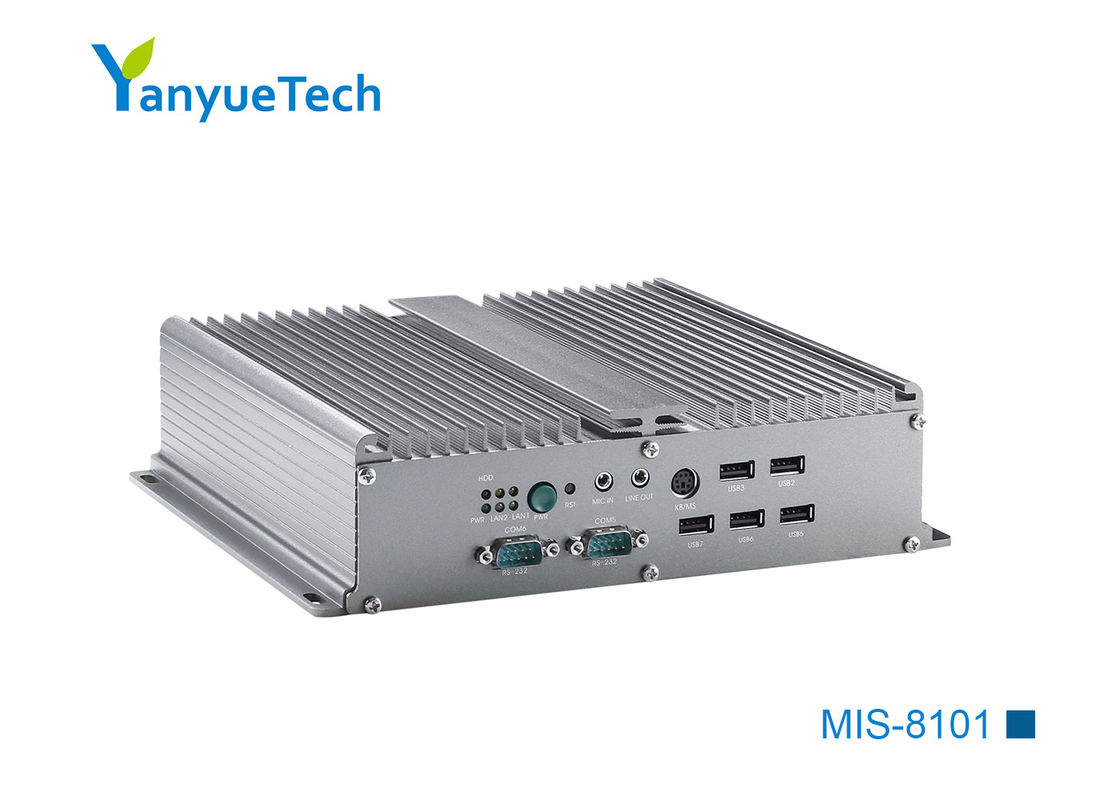 MIS-8101 Fanless Box PC / 1037U CPU Fanless Embedded Box Pc Dual Network 6 Series 6 USB