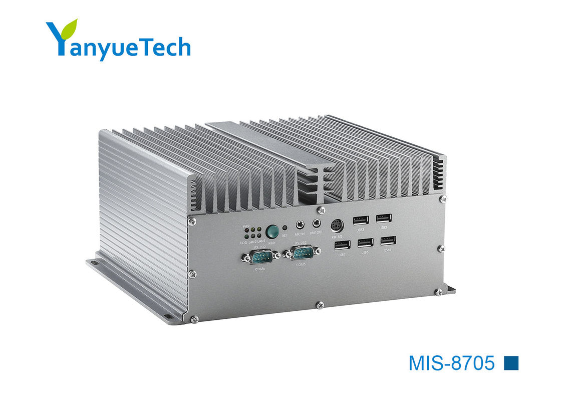 MIS-8705 Fanless Box PC Board Mounted I7 3520M CPU Dual Network 10 Series 6 USB