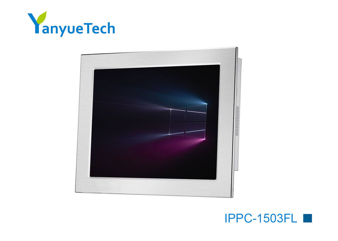 15 Inch Industrial Touch Panel PC Fanless Design Resistive Screen 2LAN 4COM 4USB