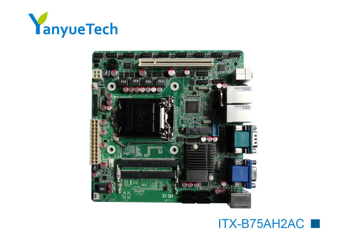 ITX-B75AH2AC Motherboard Gigabyte Mini Itx Intel PCH B75 Chip 10 COM 12 USB PCI Slot
