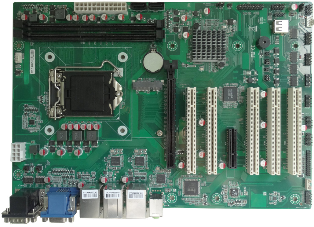 VGA DVI Industrial ATX Motherboard ATX-B85AH36C PCH B85 Chip 3 LAN 7 Slot