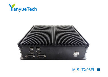 MIS-ITX06 All Aluminum Embedded Industrial PC / Industrial Pc Case Double Network 6 Series 6USB